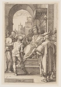 Christus vor Pilatus, aus Die Passion von Hendrick Goltzius