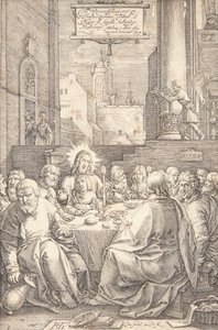 Das letzte Abendmahl von Hendrick Goltzius