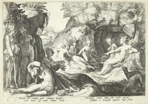 Diana entdeckt Kallistos Schwangerschaft von Hendrick Goltzius
