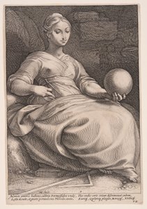 Erato, die Muse der Lyrik, aus Die neun Musen