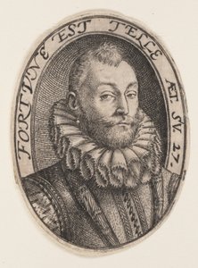 Gerrit Dircksz. oder Claes Stefensz. van Heussen von Hendrick Goltzius