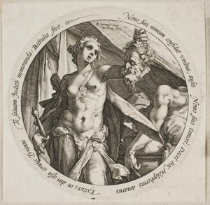 Judith mit dem Kopf des Holofernes von Hendrick Goltzius