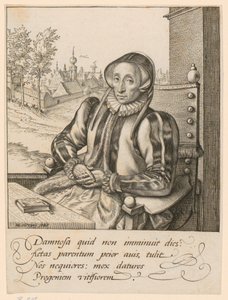 Porträt von Anna Fullings von Hendrick Goltzius