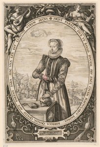 Porträt von Josina Hamels von Hendrick Goltzius
