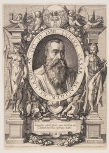 Porträt von Julius Caesar Scaliger von Hendrick Goltzius
