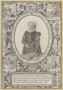 Porträt von Charlotte von Bourbon von Hendrick Goltzius