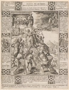 Regnum Dei quaerere, Blatt 4 der Folge "Allegorien des christlichen Glaubens" von Hendrick Goltzius