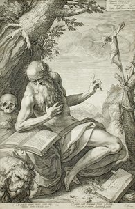 Heiliger Hieronymus von Hendrick Goltzius