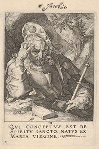 St. Jakobus der Ältere, aus "Christus, die Apostel und St. Paulus mit dem Glaubensbekenntnis"