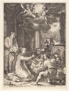 Die Anbetung der Hirten, aus Die Geburt und das frühe Leben Christi