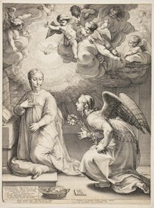 Die Verkündigung von Hendrick Goltzius
