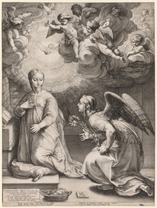 Die Verkündigung von Hendrick Goltzius