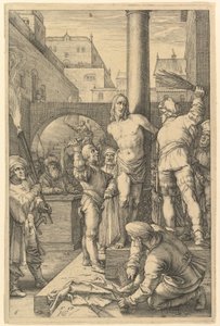 Die Geißelung, aus "Die Passion Christi" von Hendrick Goltzius