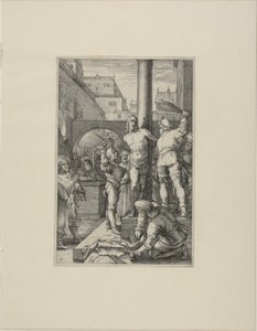 Die Geißelung, Platte sechs aus Die Passion Christi