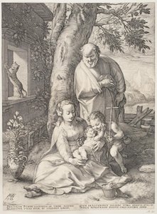 Die Heilige Familie mit dem jungen Johannes dem Täufer