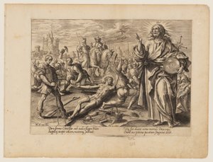 Das Martyrium Christi, aus Das Martyrium Christi und der Apostel von Hendrick Goltzius