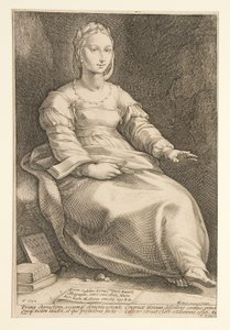 Die neun Musen: Kalliope, Nr. 1 in einer Serie von 9 von Hendrick Goltzius