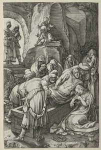 Die Passion: Die Grablegung von Hendrick Goltzius