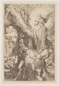 Die Auferstehung, aus Die Passion von Hendrick Goltzius