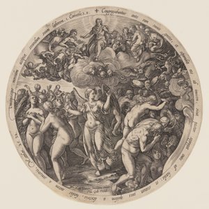Die Trennung der Gesegneten und der Verdammten von Hendrick Goltzius