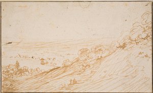 Landschaft mit Hang von Hendrick Goudt