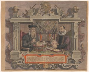 Porträt von Jodocus Hondius und Gerard Mercator