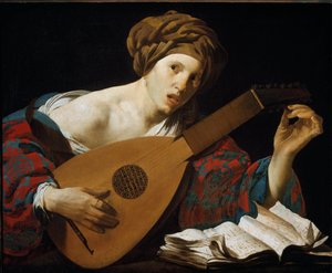 Ein Lautenspieler von Hendrick Jansz Terbrugghen