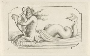 Triton spielt auf einer Harfe von Hendrick de Keyser (I)
