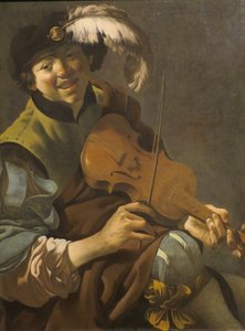 Ein Junge mit Geige von Hendrick ter Brugghen