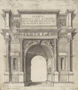 Senatus Populus Que Romanus Divo Tito Divi Vespasiani Filio Vespasiano Augusto von Hendrick van Schoel