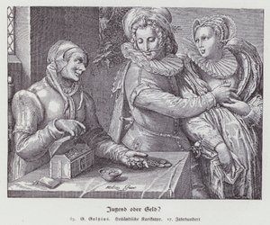 Ungleiche Liebe von Hendrik (after) Goltzius