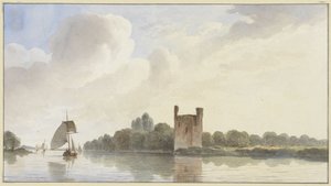 Ruine von Huis te Merwede bei Dordrecht an der Maas von Hendrik Abraham Klinkhamer
