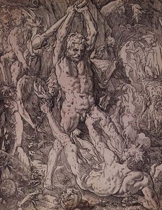 Herkules und Cacus von Hendrik Goltzius