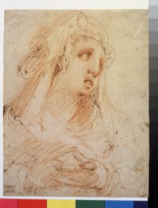 Porträt einer Frau (Marie Madeleine?) von Hendrik Goltzius