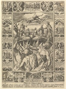 Punitio Tirannorum, aus Allegorien des christlichen Glaubens, aus Christliche und Profane Allegor... von Hendrik Goltzius