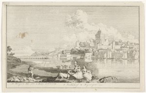 Ansicht des Valkhofs in Nijmegen von Hendrik Hoogers