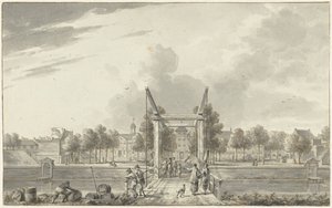 Das Gouverneurshaus in Batavia von Hendrik Kobell