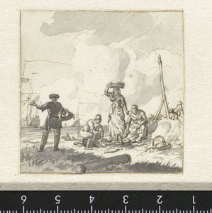Das Sortieren von Fisch am Strand von Hendrik Kobell