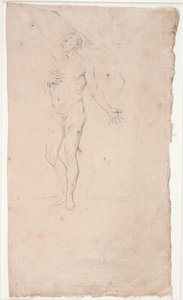 Männliches Modellstudie, stehend von Hendrik Krock