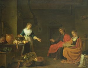 Christus im Haus von Martha und Maria, 1645