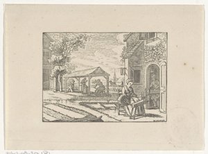 Figuren in einer Textilwerkstatt bei der Arbeit von Hendrik Numan