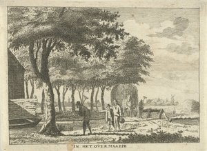 Bauern auf einem Stück Land von Hendrik Roosing
