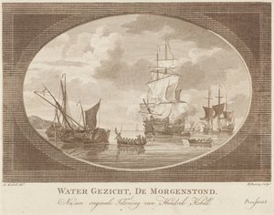 Schiffe auf ruhigem Wasser von Hendrik Roosing