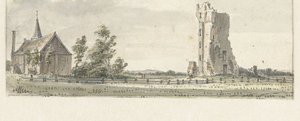 Die Ruine des Hauses zu Kleef bei Haarlem von Hendrik Spilman