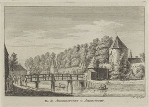 Ansicht des Sint Andriespoort in Amersfoort von Hendrik Spilman
