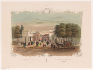 Ansicht der Velper Barriere in Arnheim von Hendrik Wilhelmus Last