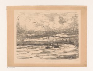 Stürmisches Wetter an der Küste von Scheveningen