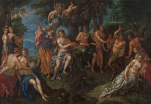 Der Wettstreit zwischen Apollo und Pan, um 1600-1625