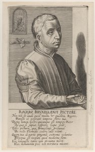 Roger van der Weyden der Jüngere, ca. 1610 von Hendrik the Elder Hondius