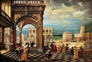 Italienischer Palast, 1623 von Hendrik the Younger Steenwyck